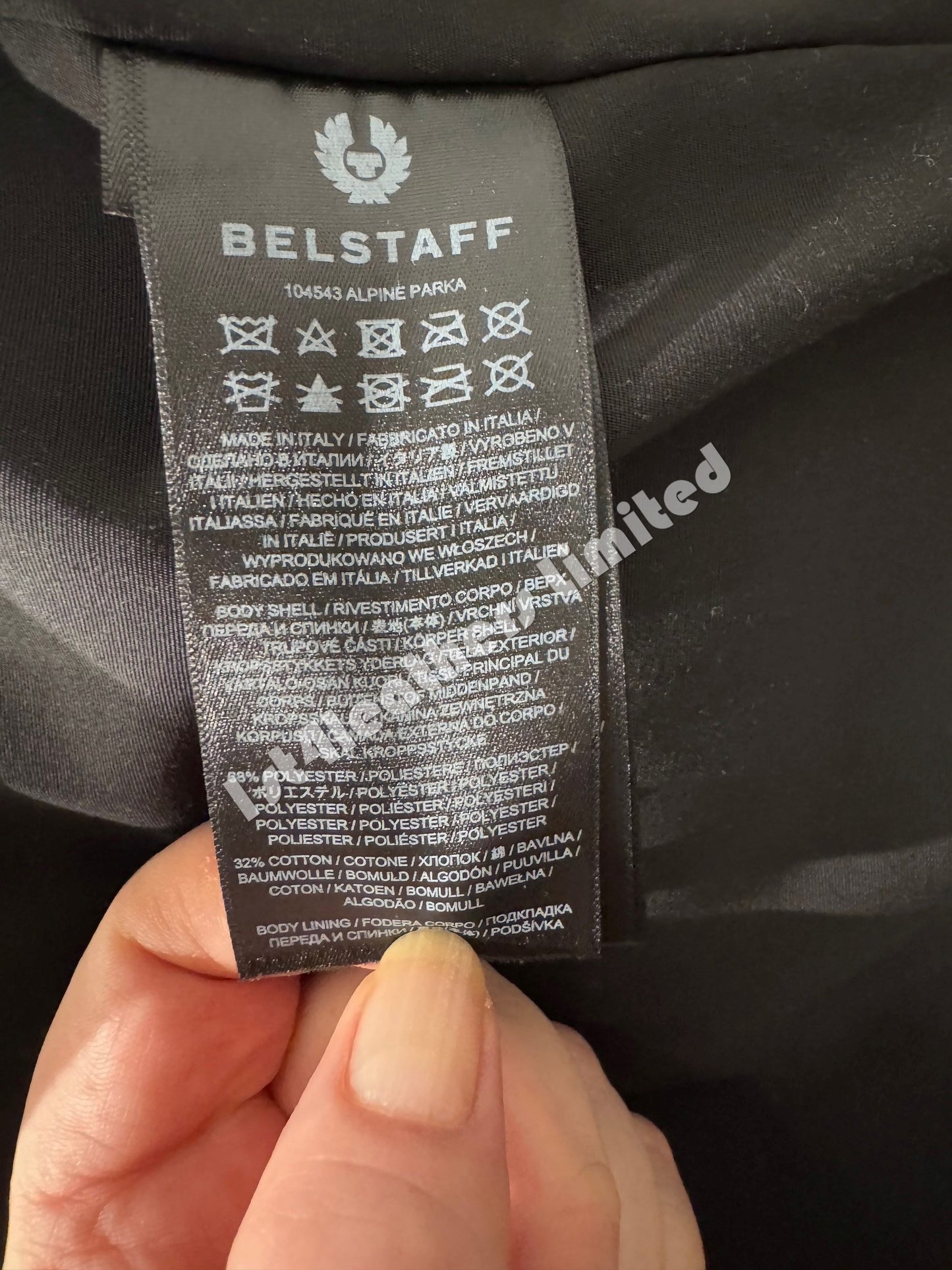 BELSTAFF ALPINE MIXED MEDIA PARKA JACKET BLACK/EARTH BROWN UK50 5XL RRP £2075 BNWT