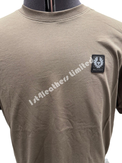 BELSTAFF MONKFORD PHOENIX PATCH T-SHIRT CLAY BROWN RRP £60 BNWT