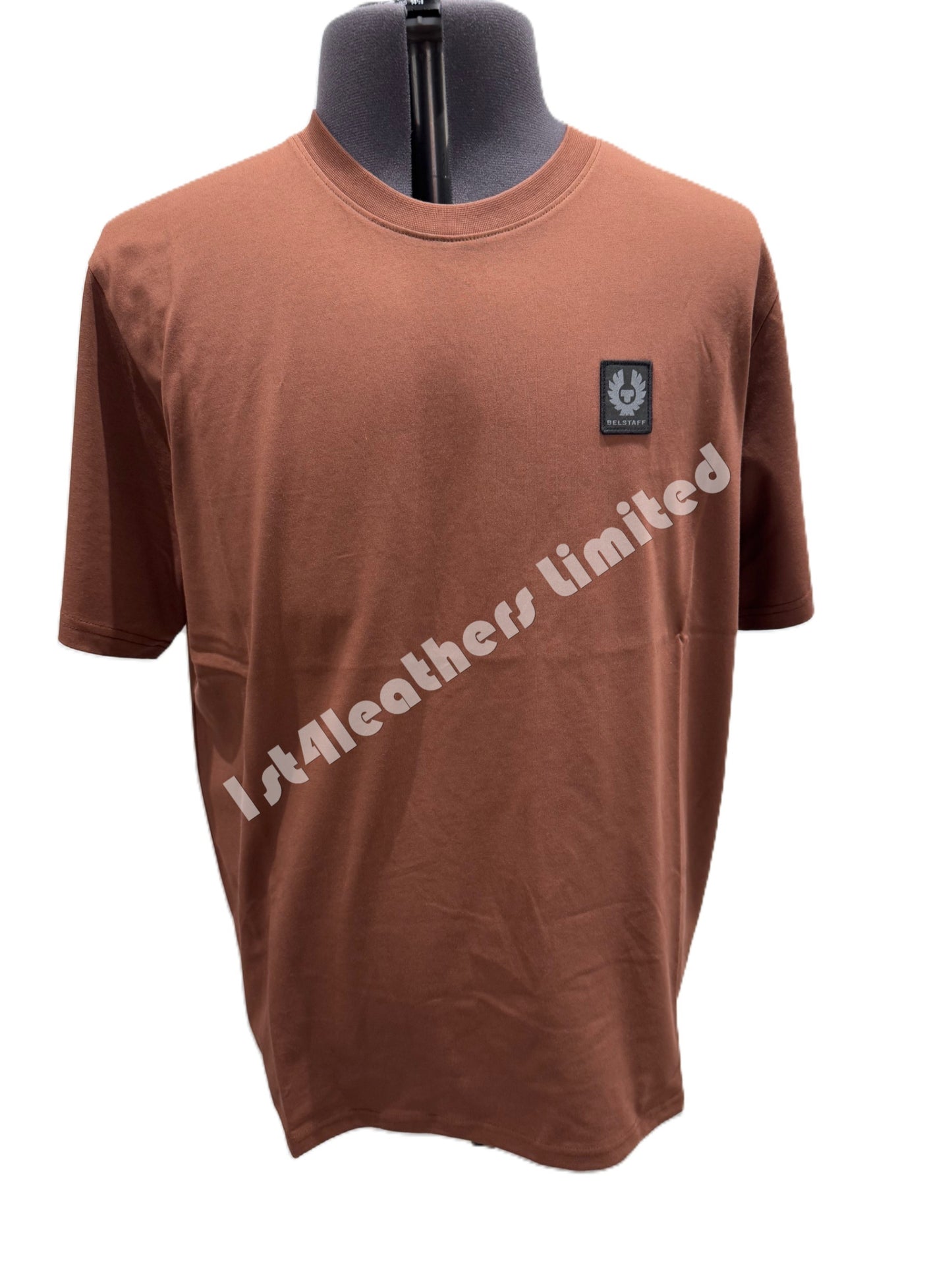 BELSTAFF MONKFORD PHOENIX PATCH T-SHIRT DEEP COPPER RRP £60 BNWT
