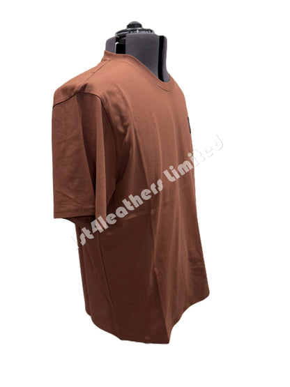 BELSTAFF MONKFORD PHOENIX PATCH T-SHIRT DEEP COPPER RRP £60 BNWT