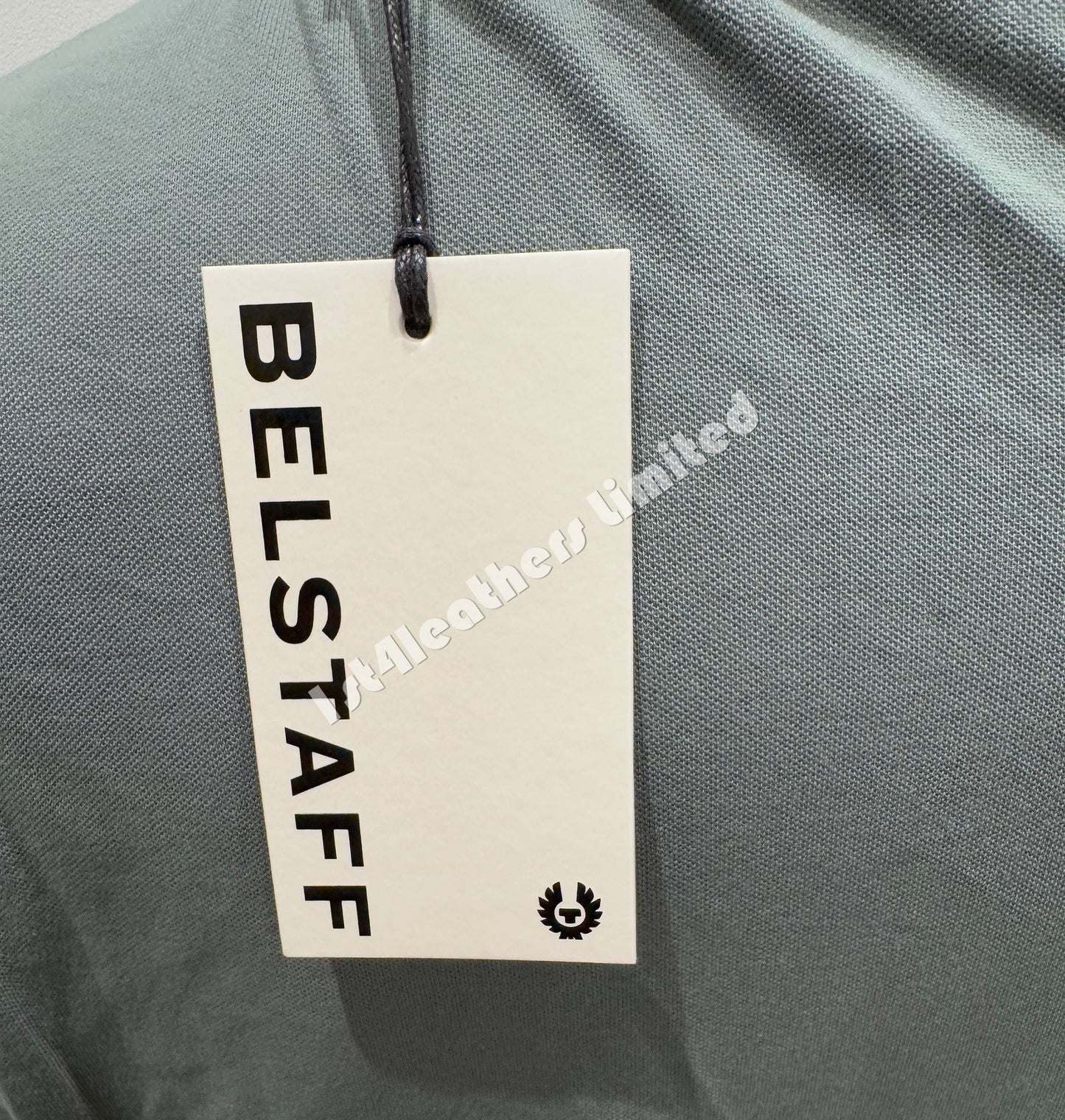 BELSTAFF STEWARTON PIQUE COTTON POLO SHIRT MINERAL GREEN 3XL RRP £90 BNWT