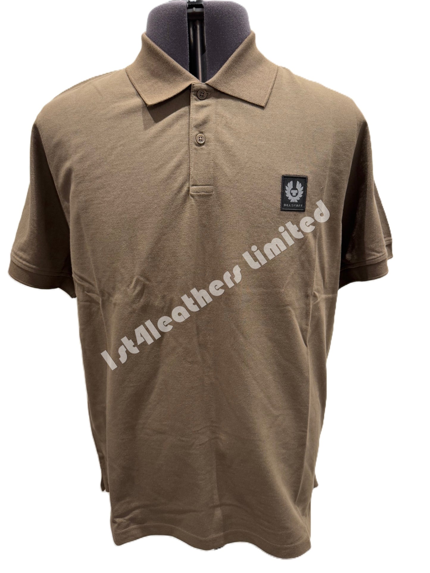 BELSTAFF STEWARTON PIQUE COTTON POLO SHIRT CLAY BROWN 3XL RRP £90 BNWT