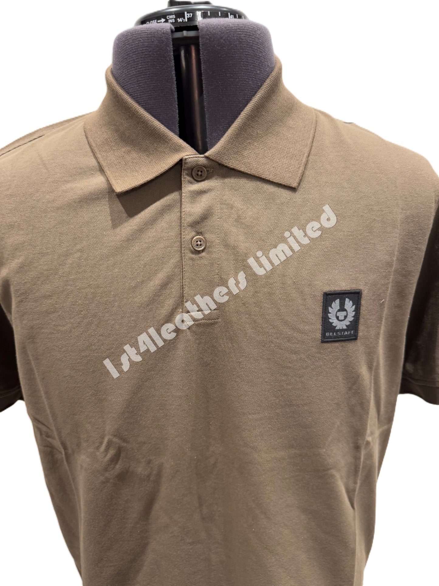BELSTAFF STEWARTON PIQUE COTTON POLO SHIRT CLAY BROWN 3XL RRP £90 BNWT