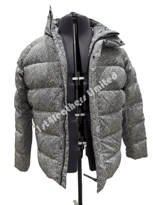 BELSTAFF APEX 750 FILL DOWN HOODED PUFFA JACKET GREEN MULTI COLOUR RRP £595 BNWT