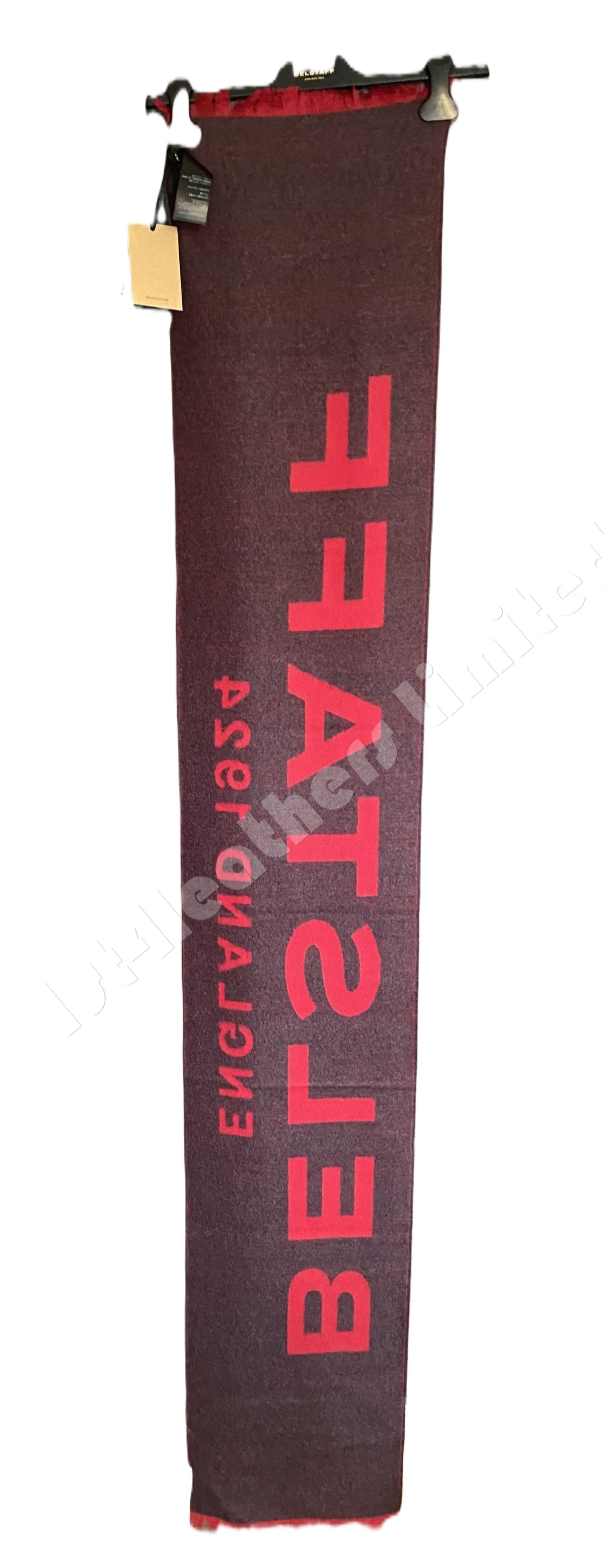 BELSTAFF 1924 REVERSIBLE RED WOOL SCARF RRP £160 BNWT