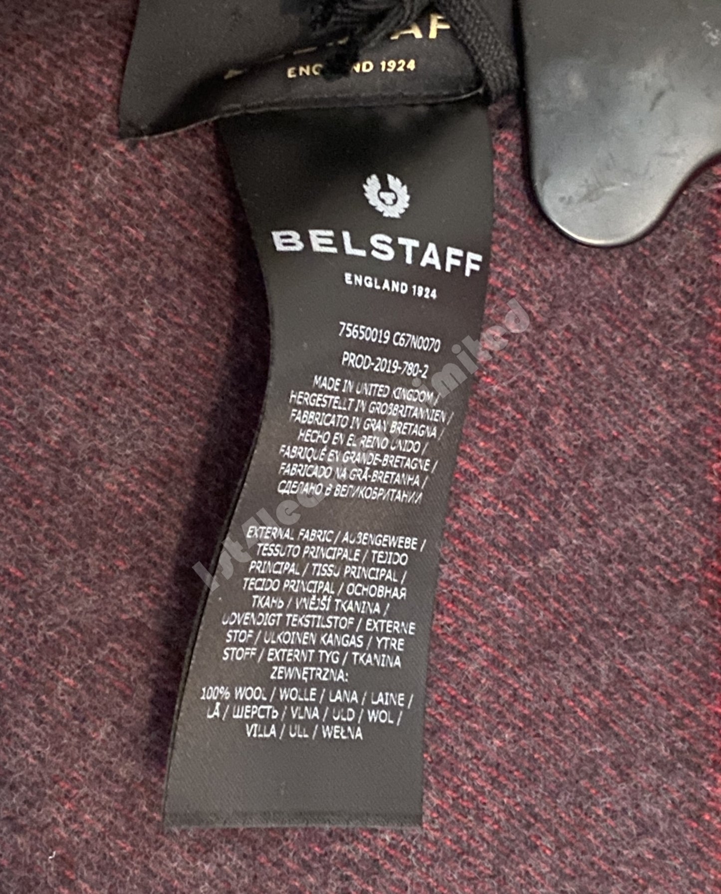 BELSTAFF 1924 REVERSIBLE RED WOOL SCARF RRP £160 BNWT