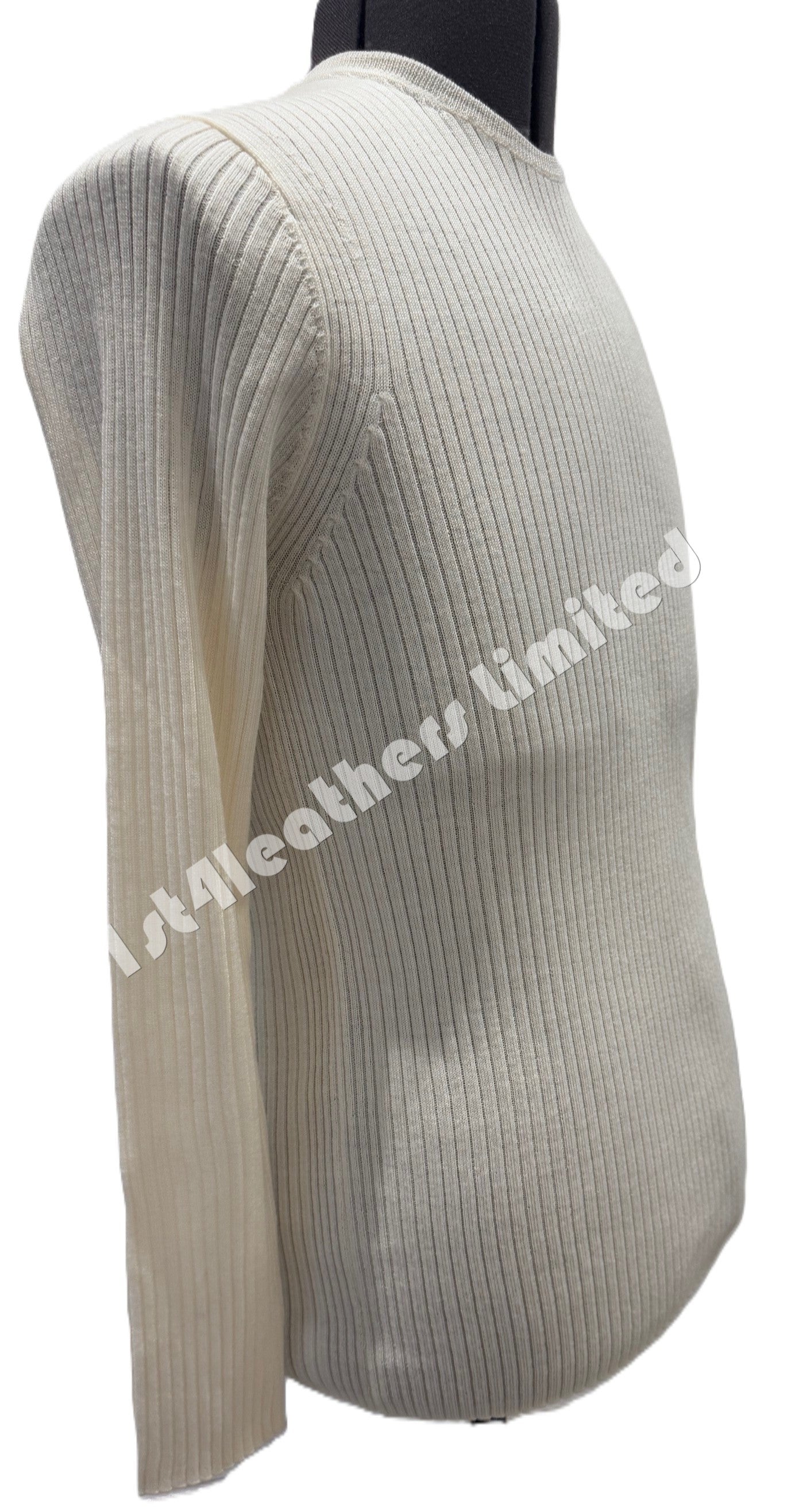 BELSTAFF LADIES ELSIE MERINO WOOL KNIT JUMPER CREAM OFF WHITE RRP £149 BNWT
