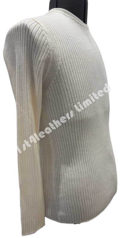 BELSTAFF LADIES ELSIE MERINO WOOL KNIT JUMPER CREAM OFF WHITE RRP £149 BNWT