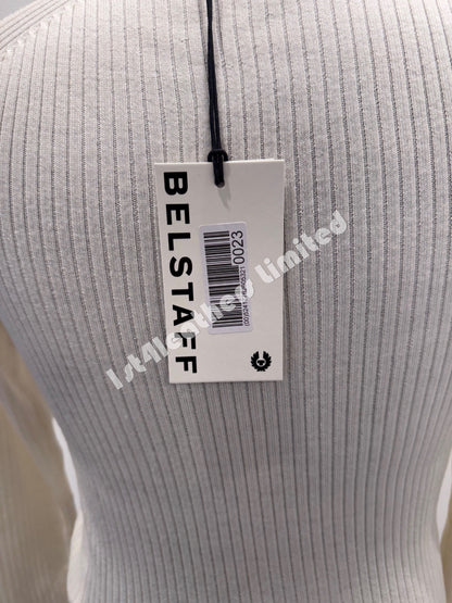 BELSTAFF LADIES ELSIE MERINO WOOL KNIT JUMPER CREAM OFF WHITE RRP £149 BNWT