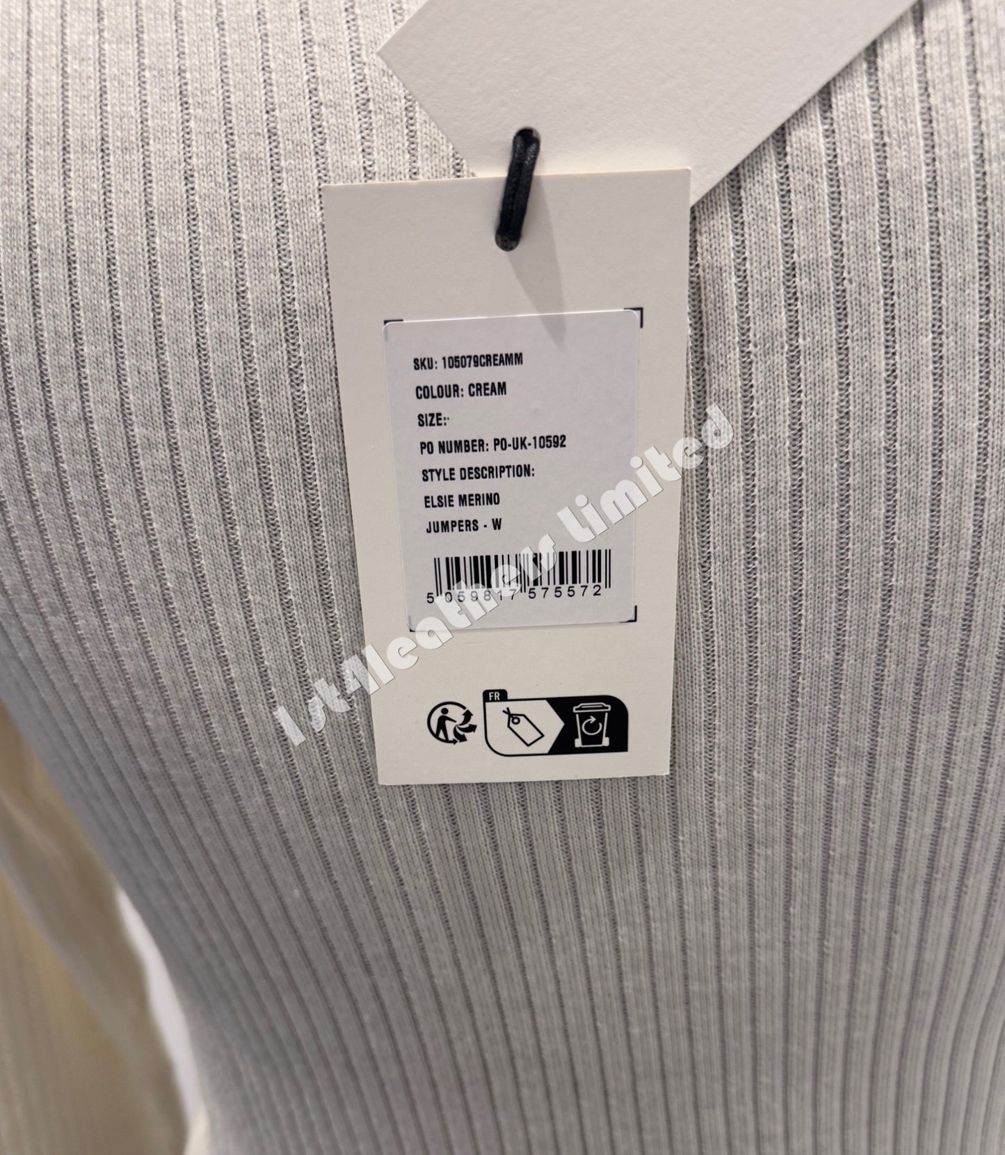 BELSTAFF LADIES ELSIE MERINO WOOL KNIT JUMPER CREAM OFF WHITE RRP £149 BNWT