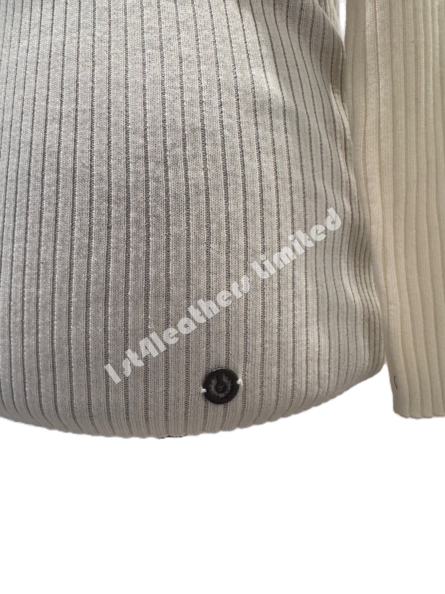 BELSTAFF LADIES ELSIE MERINO WOOL KNIT JUMPER CREAM OFF WHITE RRP £149 BNWT