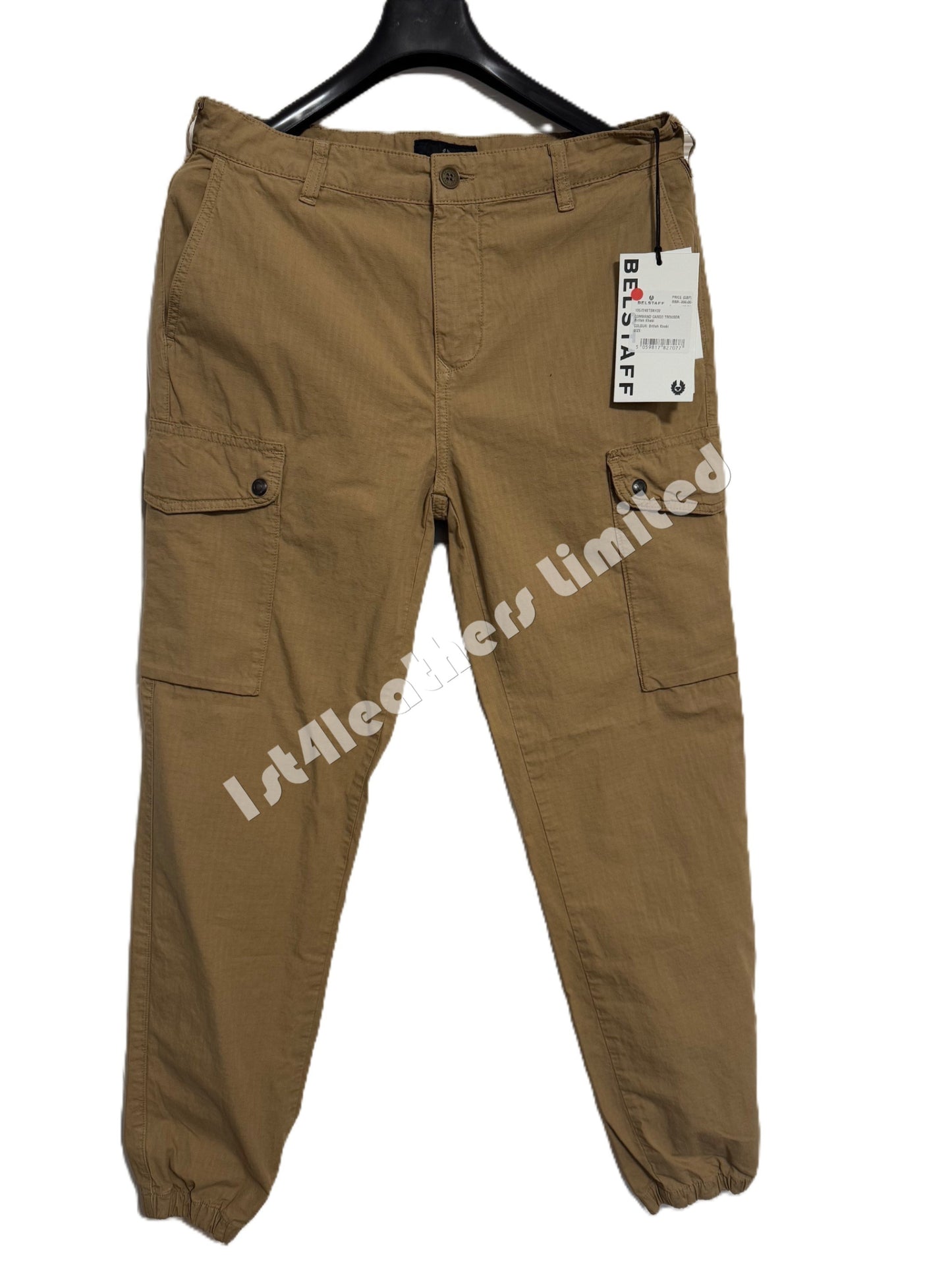 BELSTAFF COMMAND RIPSTOP COTTON CARGO TROUSERS BRITISH KHAKI 33 REG RRP £390 NEW