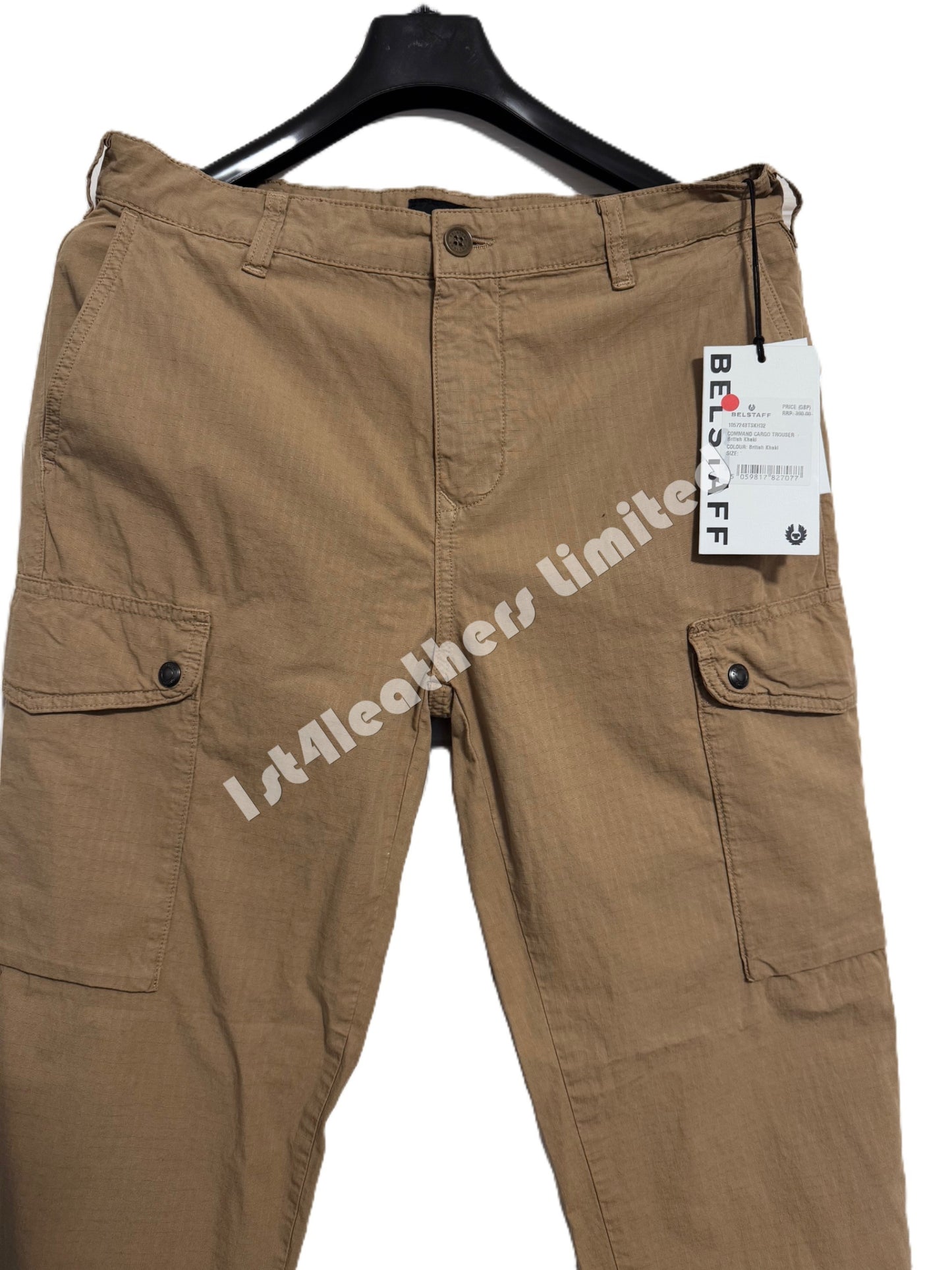 BELSTAFF COMMAND RIPSTOP COTTON CARGO TROUSERS BRITISH KHAKI 33 REG RRP £390 NEW