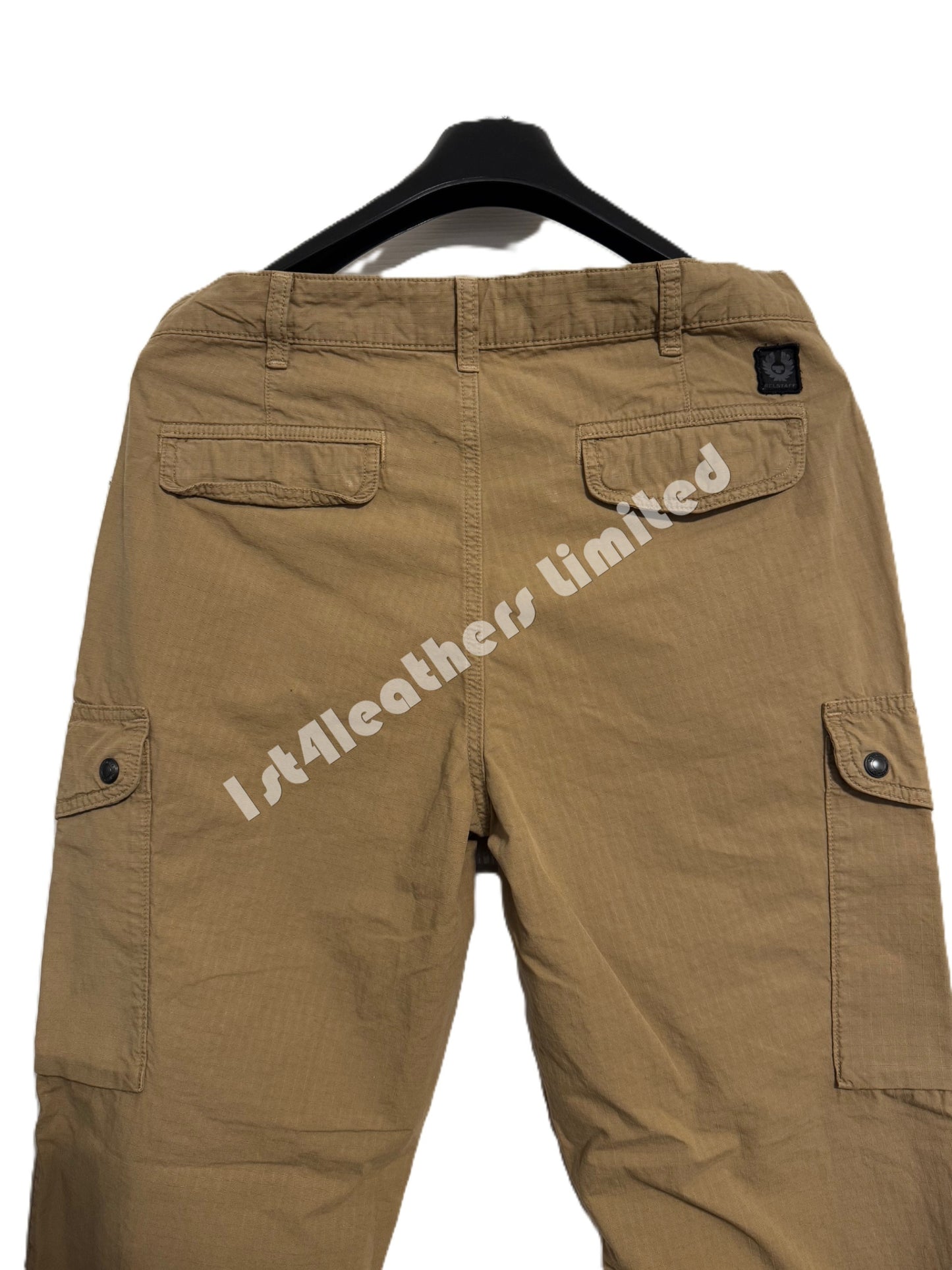 BELSTAFF COMMAND RIPSTOP COTTON CARGO TROUSERS BRITISH KHAKI 33 REG RRP £390 NEW