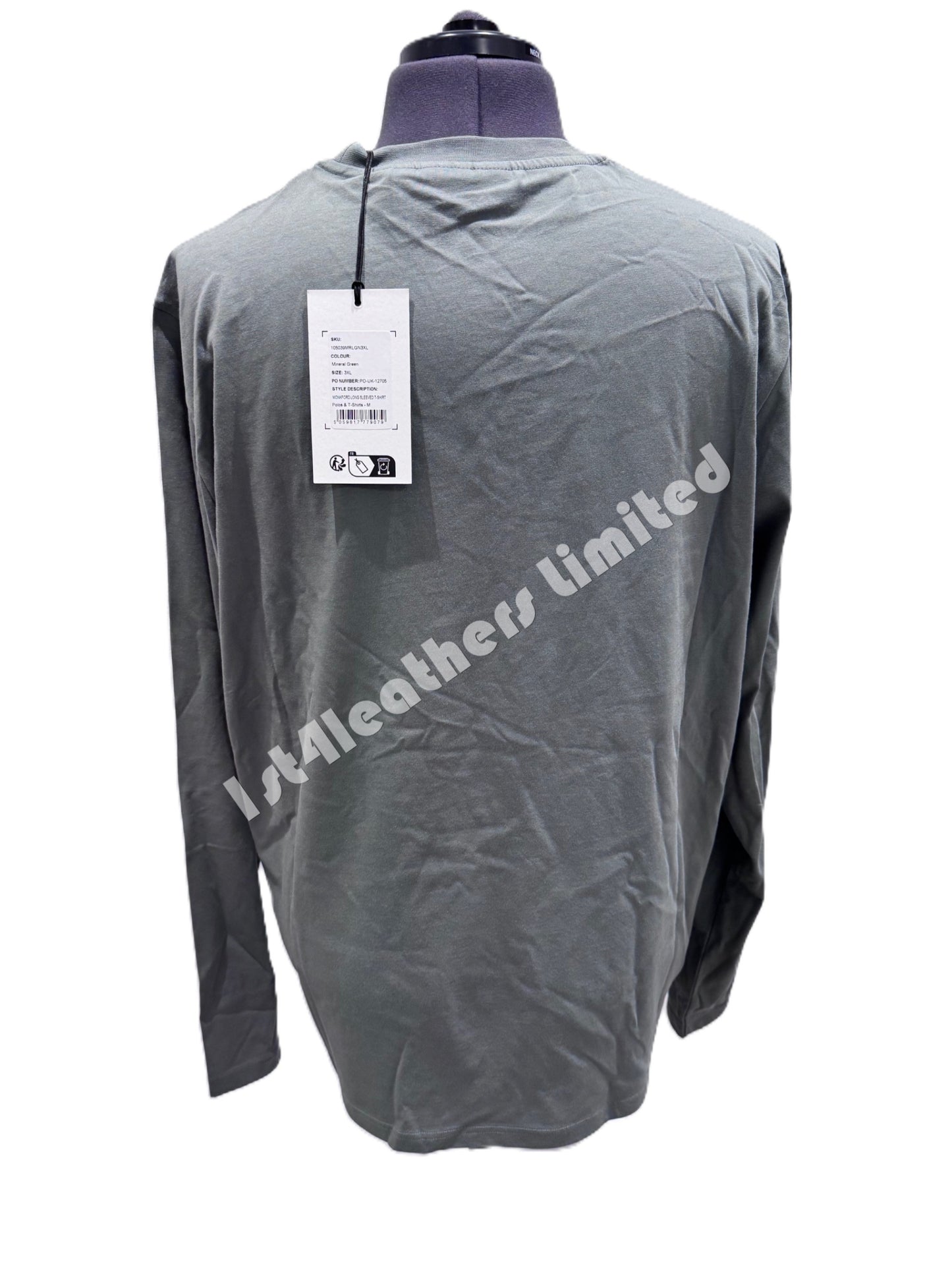 BELSTAFF MONKFORD PHOENIX PATCH LONG SLEEVE T-SHIRT MINERAL GREEN 3XL RRP£75 NEW