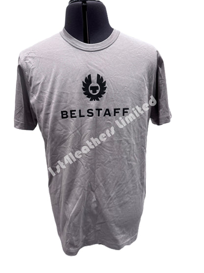 BELSTAFF SIGNATURE PHOENIX LOGO COTTON T-SHIRT ASH GREY XL RRP £60 BNWT