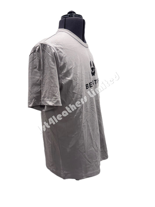 BELSTAFF SIGNATURE PHOENIX LOGO COTTON T-SHIRT ASH GREY XL RRP £60 BNWT