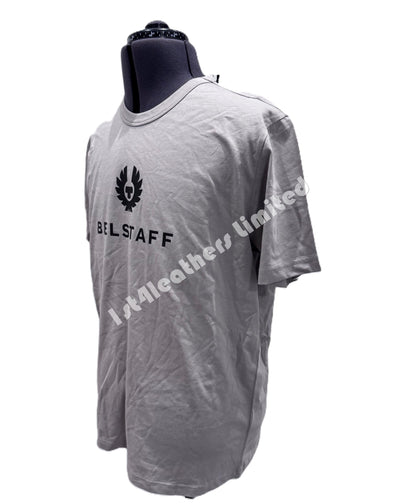 BELSTAFF SIGNATURE PHOENIX LOGO COTTON T-SHIRT ASH GREY XL RRP £60 BNWT
