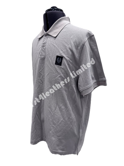 BELSTAFF STEWARTON PIQUE COTTON POLO SHIRT ASH GREY 2XL RRP £90 BNWT