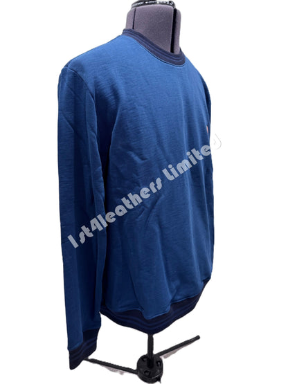 PAUL SMITH PS ZEBRA LOGO CREW NECK SWEATSHIRT DARK BLUE 2XL RRP £135 BNWT