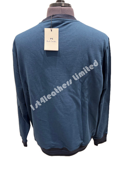 PAUL SMITH PS ZEBRA LOGO CREW NECK SWEATSHIRT DARK BLUE 2XL RRP £135 BNWT
