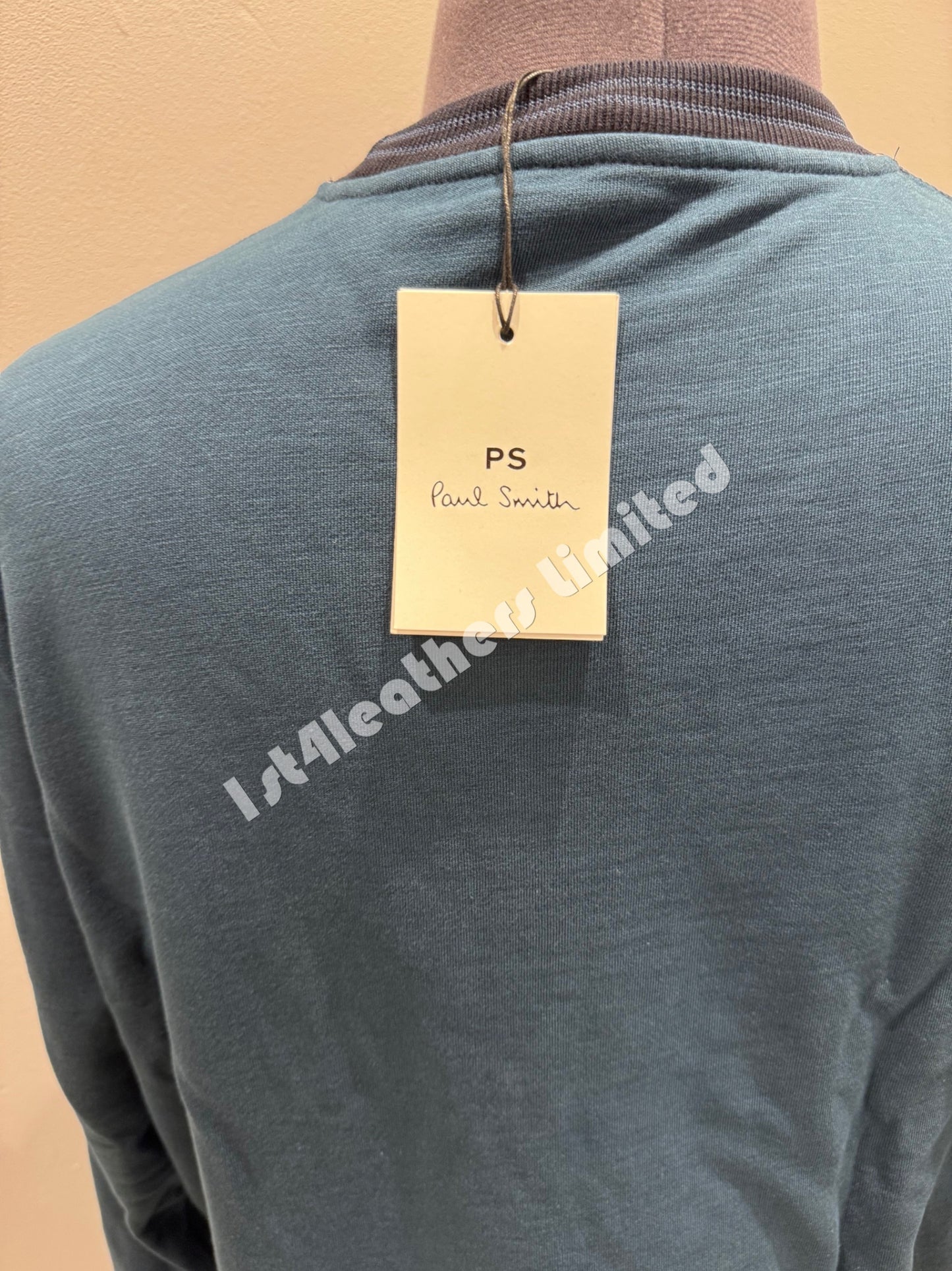 PAUL SMITH PS ZEBRA LOGO CREW NECK SWEATSHIRT DARK BLUE 2XL RRP £135 BNWT