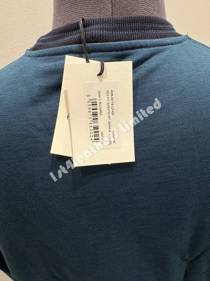 PAUL SMITH PS ZEBRA LOGO CREW NECK SWEATSHIRT DARK BLUE 2XL RRP £135 BNWT