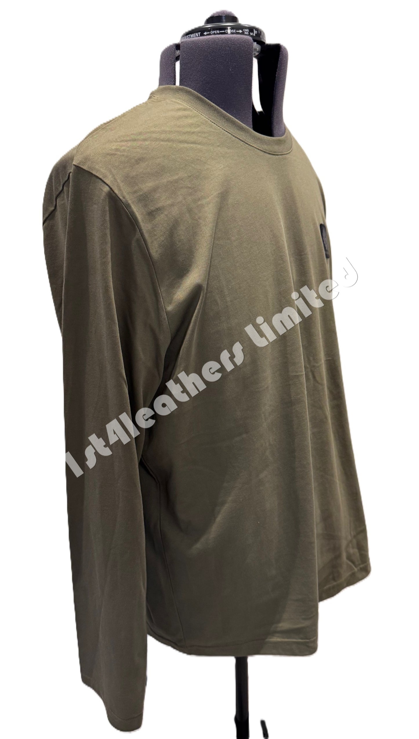 BELSTAFF MONKFORD PHOENIX PATCH LONG SLEEVE T-SHIRT TRUE OLIVE 3XL RRP £75 BNWT