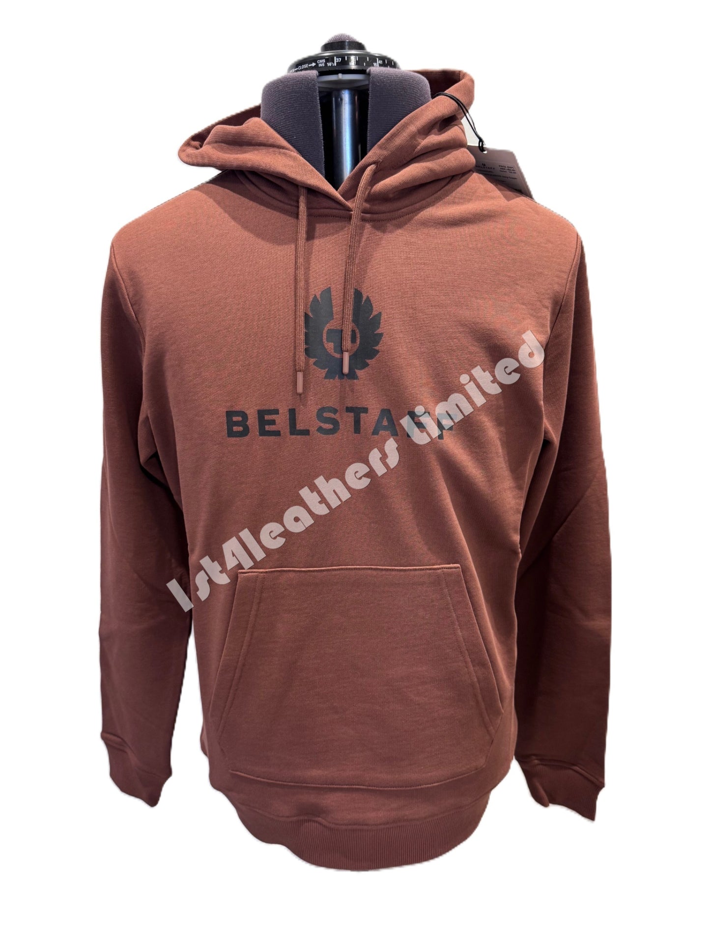 BELSTAFF NORTHVIEW COTTON FLEECE HOODIE SWEATSHIRT DEEP COPPER RRP £150 BNWT