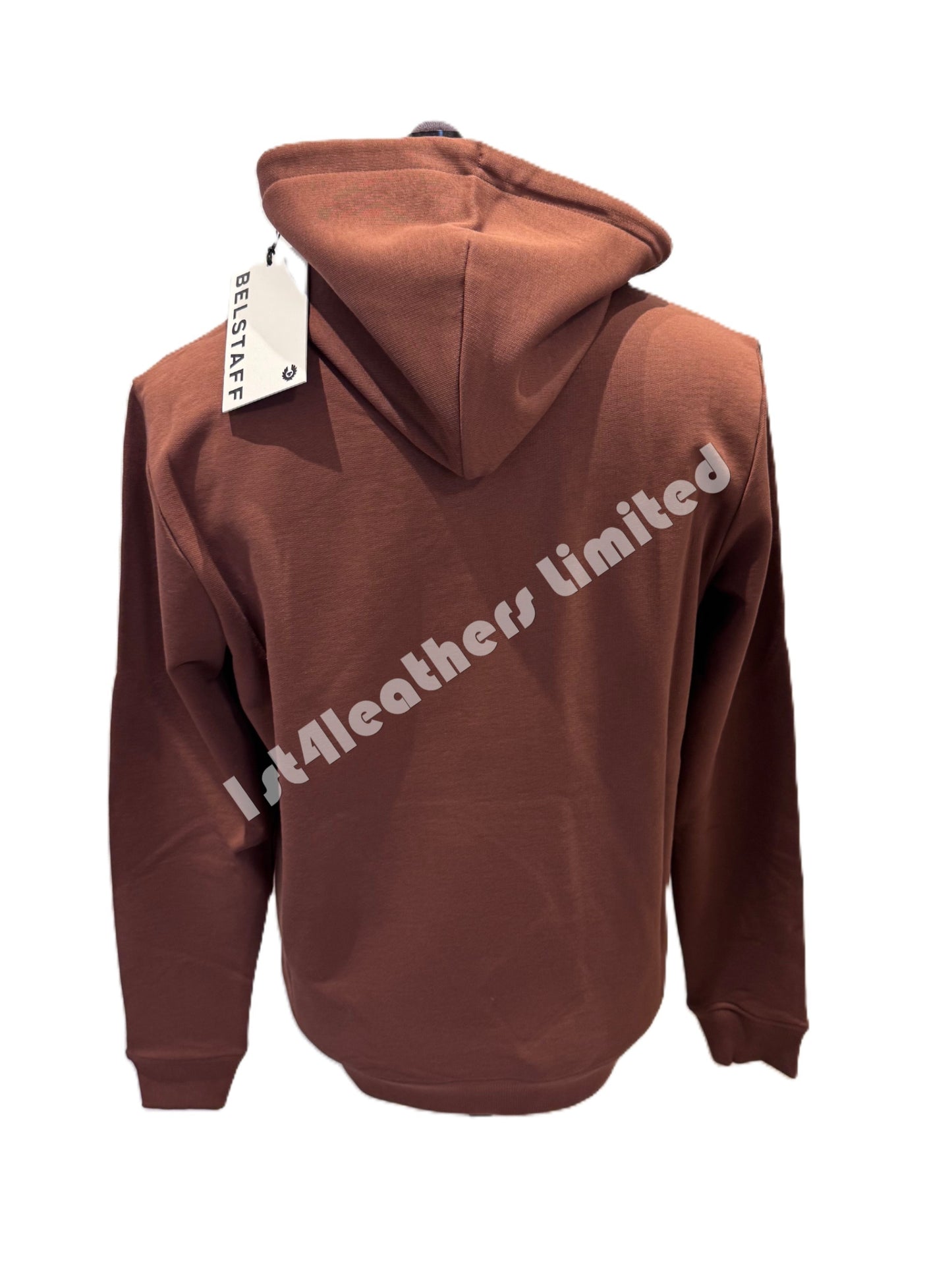 BELSTAFF NORTHVIEW COTTON FLEECE HOODIE SWEATSHIRT DEEP COPPER RRP £150 BNWT