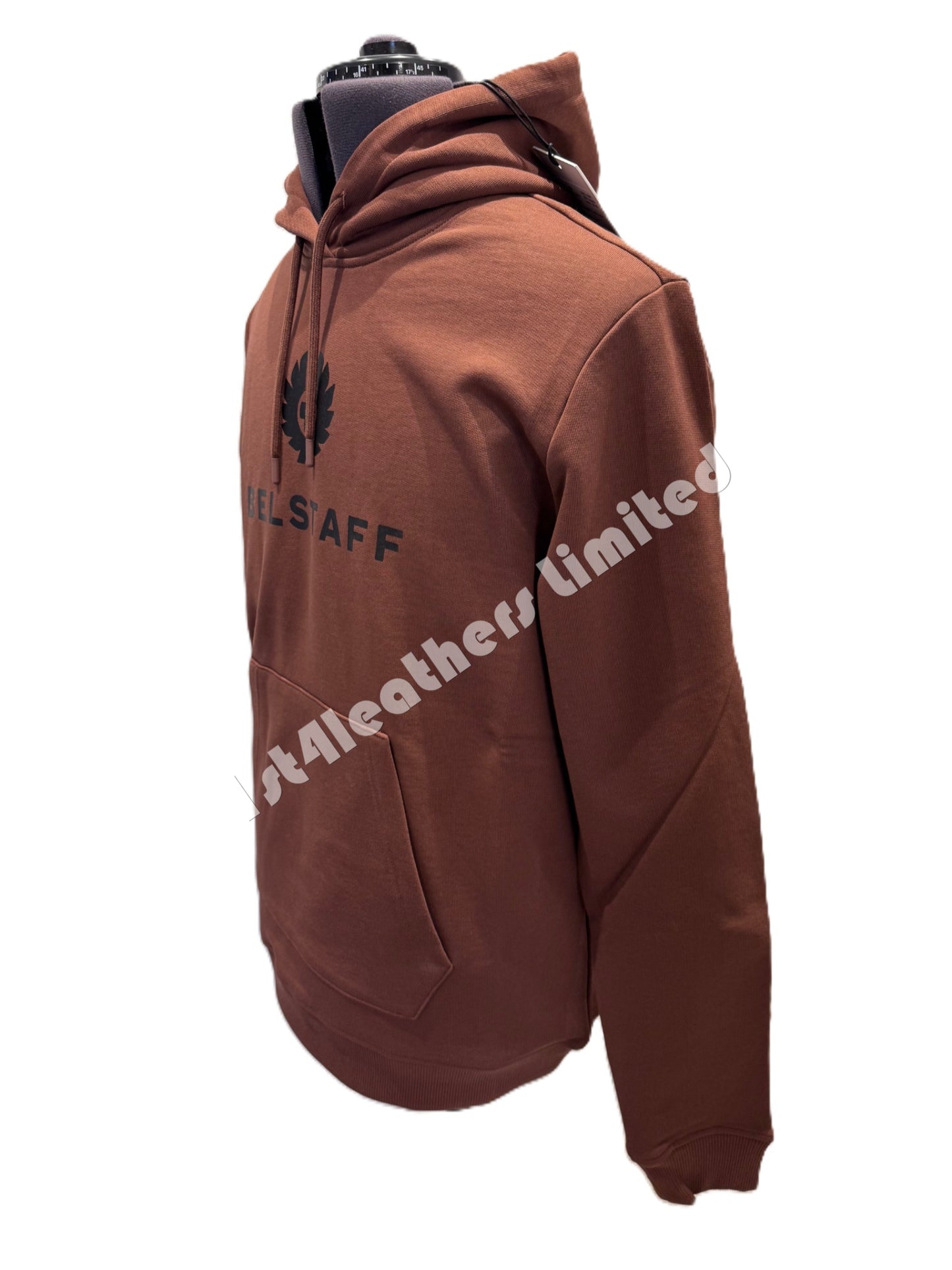 BELSTAFF NORTHVIEW COTTON FLEECE HOODIE SWEATSHIRT DEEP COPPER RRP £150 BNWT