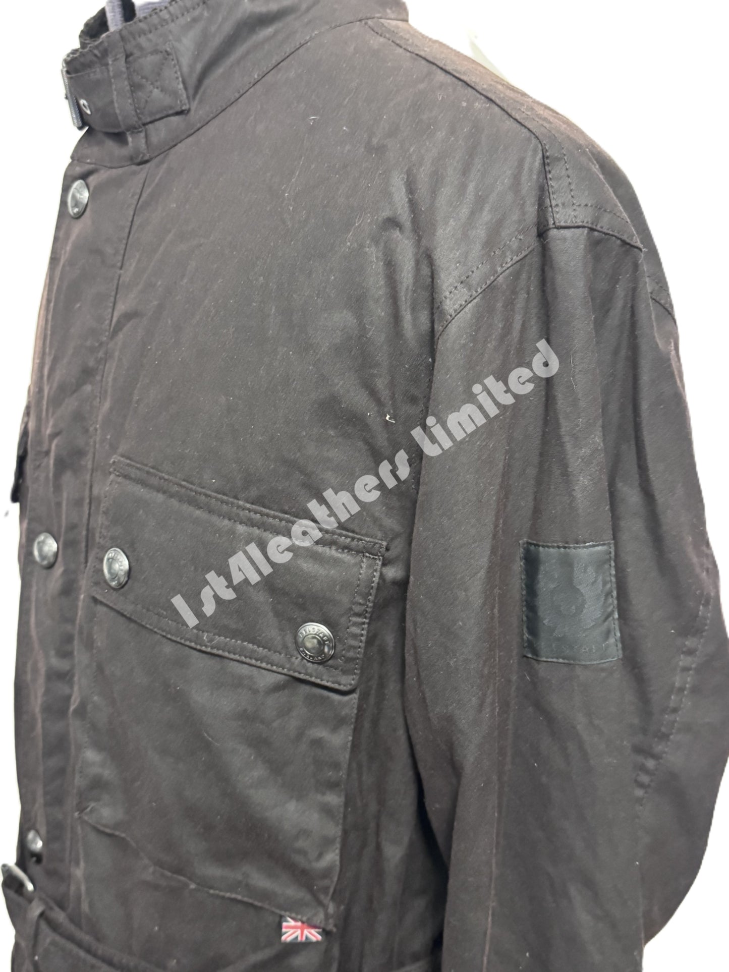 BELSTAFF ROADWAYS 4OZ WAX COTTON BIKER JACKET DARK BROWN RRP £495 BNWT