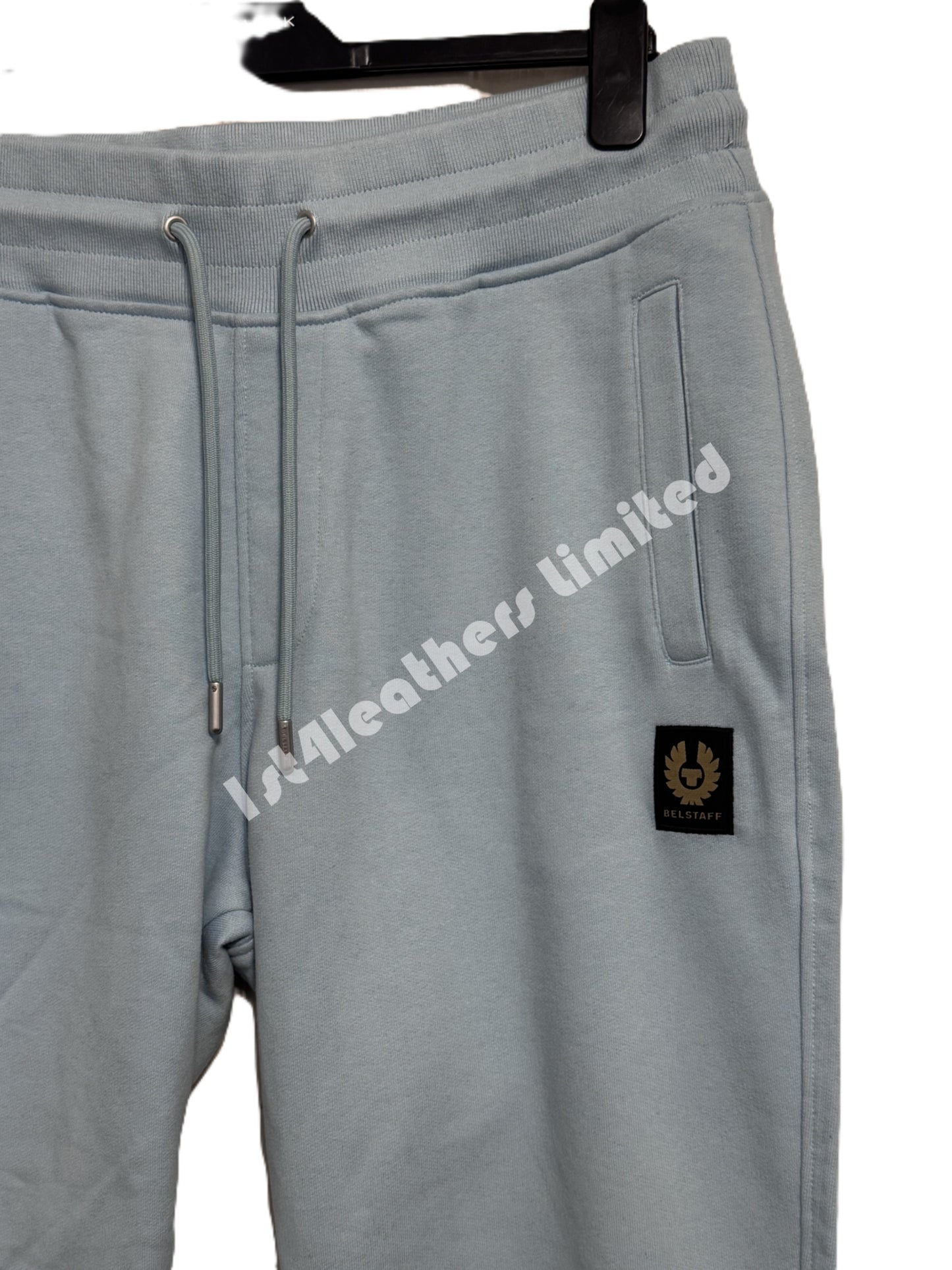 BELSTAFF COTTON FLEECE JOGGERS SWEATPANTS SKYLINE BLUE 2XL RRP £135 BNWT