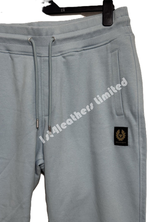 BELSTAFF COTTON FLEECE JOGGERS SWEATPANTS SKYLINE BLUE 2XL RRP £135 BNWT