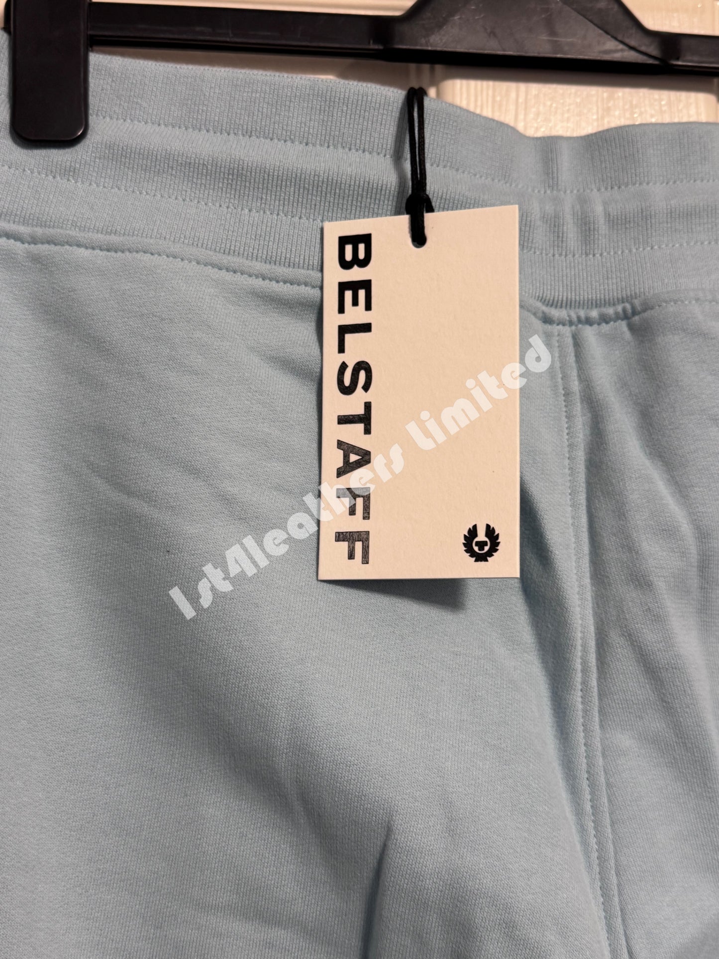 BELSTAFF COTTON FLEECE JOGGERS SWEATPANTS SKYLINE BLUE 2XL RRP £135 BNWT