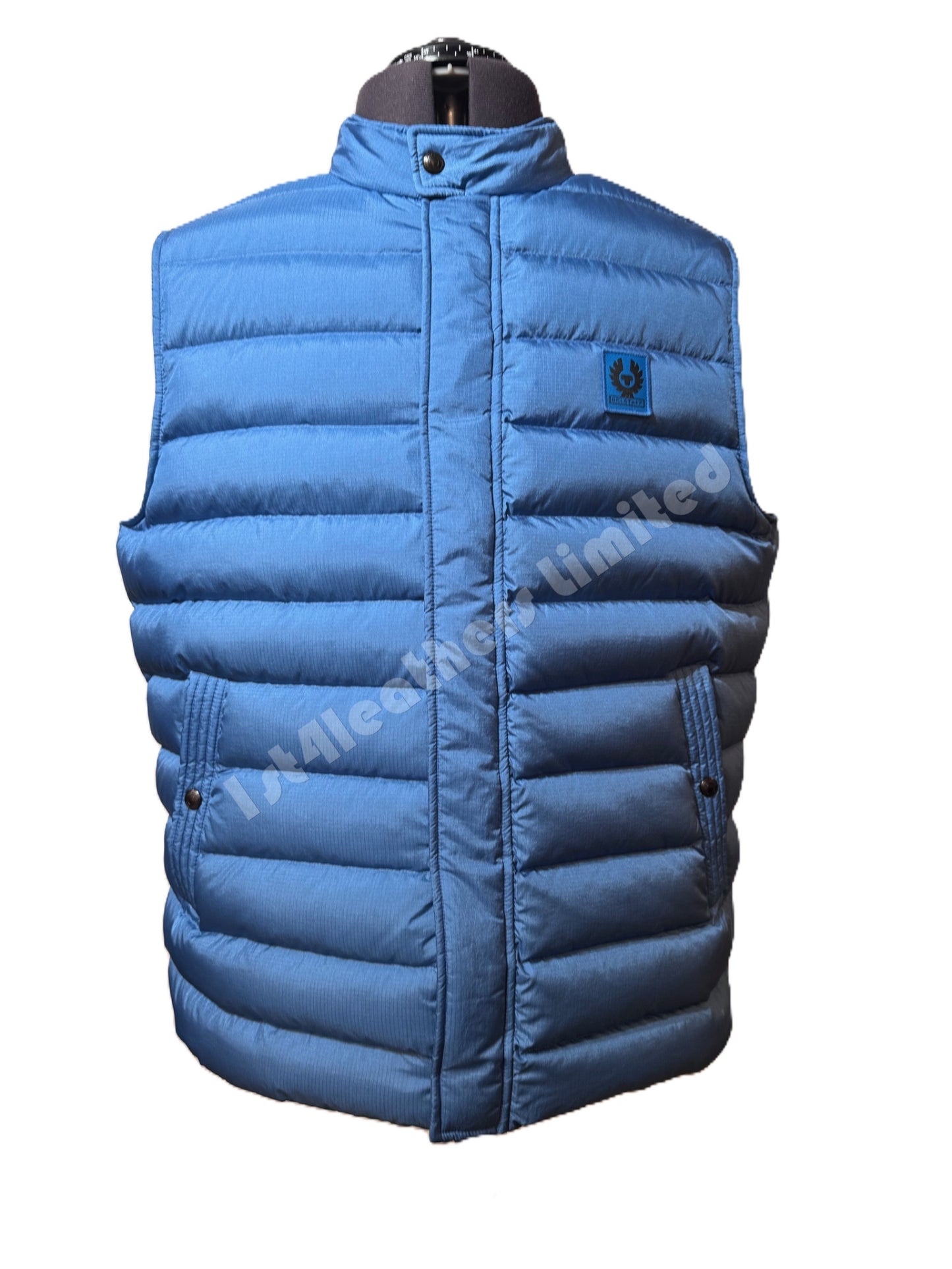 BELSTAFF INSULATOR DOWN PUFFA GILET VEST OCEAN BLUE RRP £225 BNWT