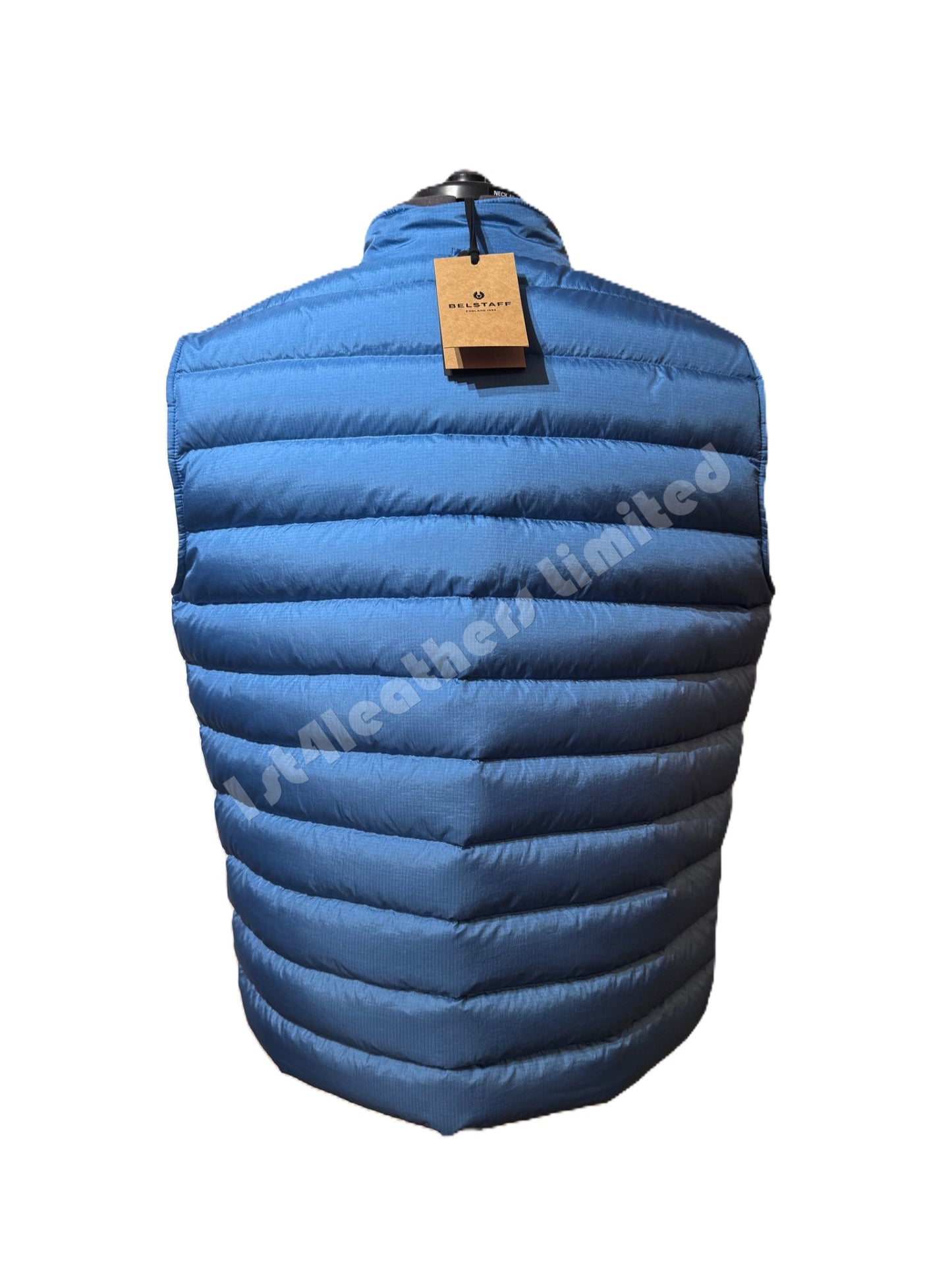 BELSTAFF INSULATOR DOWN PUFFA GILET VEST OCEAN BLUE RRP £225 BNWT