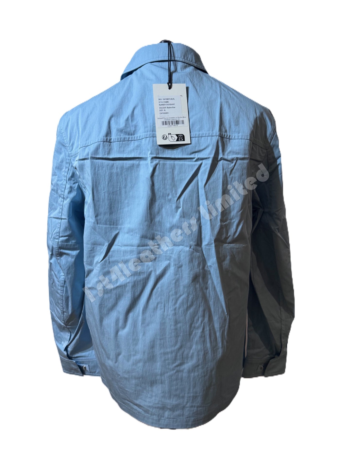 BELSTAFF RUNNER COTTON TECH GABARDINE OVERSHIRT SKYLINE BLUE 3XL RRP £250 BNWT