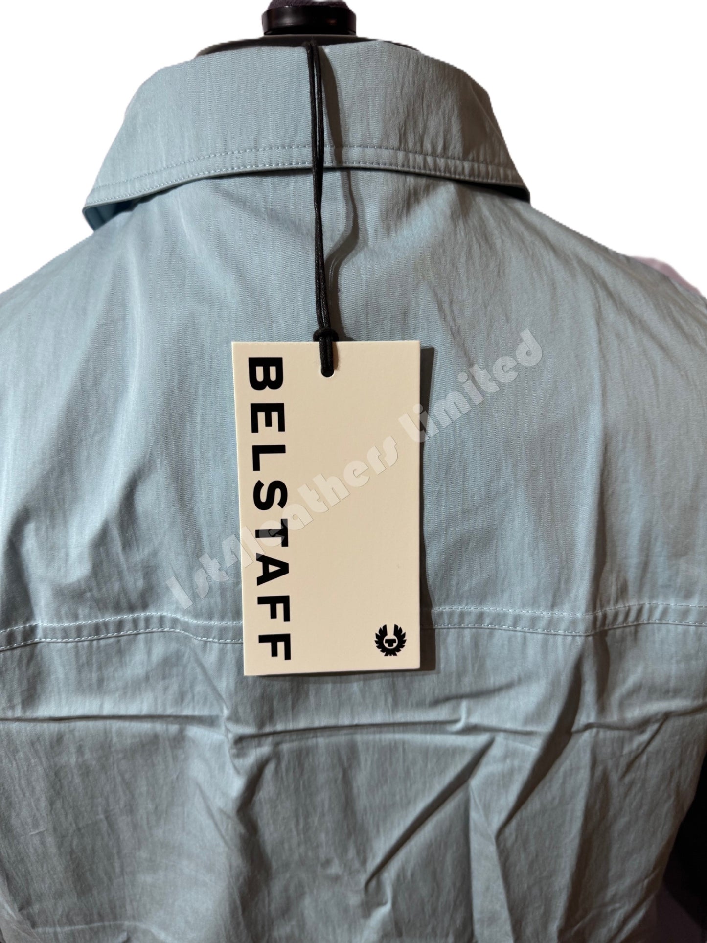 BELSTAFF RUNNER COTTON TECH GABARDINE OVERSHIRT SKYLINE BLUE 3XL RRP £250 BNWT