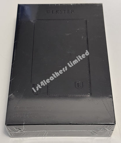 EKSTER RFID BLOCKING LEATHER WALLET PRO NAVY BLUE RRP £109 BNIB