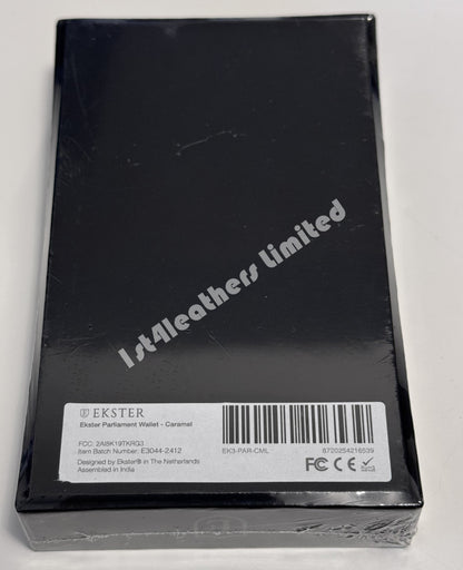 EKSTER RFID BLOCKING LEATHER PARLIAMENT WALLET CARAMEL BROWN RRP £79 BNIB