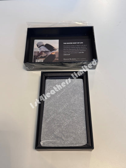 EKSTER RFID BLOCKING LEATHER WALLET PRO NAVY BLUE RRP £109 BNIB