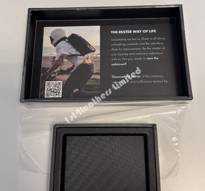 EKSTER CARDHOLDER PRO RFID BLOCKING CARBON FIBRE/ALUMINIUM WALLET RRP £115 BNIB