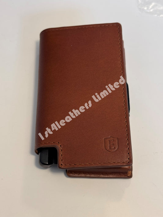 EKSTER RFID BLOCKING LEATHER WALLET PRO TAN BROWN RRP £109 BNIB