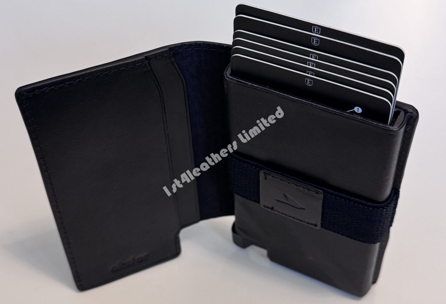 EKSTER SPECIAL EDITION PERFORATED LEATHER WALLET PRO BLACK RFID RRP £109 BNIB