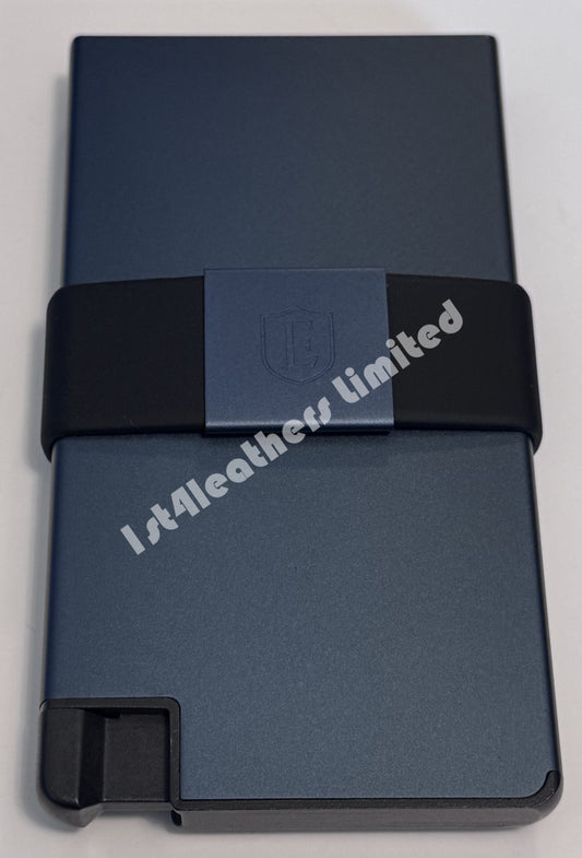 EKSTER CARDHOLDER 2 RFID BLOCKING ALUMINIUM WALLET INDIGO BLUE RRP £99 BNIB