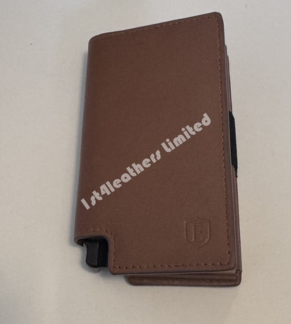 EKSTER RFID BLOCKING LEATHER PARLIAMENT WALLET CARAMEL BROWN RRP £79 BNIB