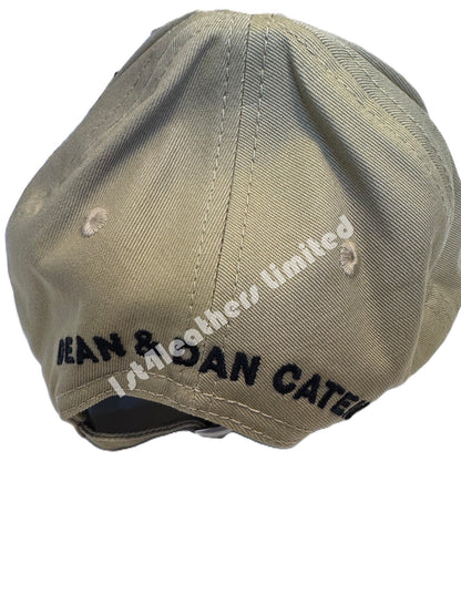 DSQUARED 2 CLASSIC COTTON ICON LOGO BASEBALL CAP BEIGE RRP £125 NWOT