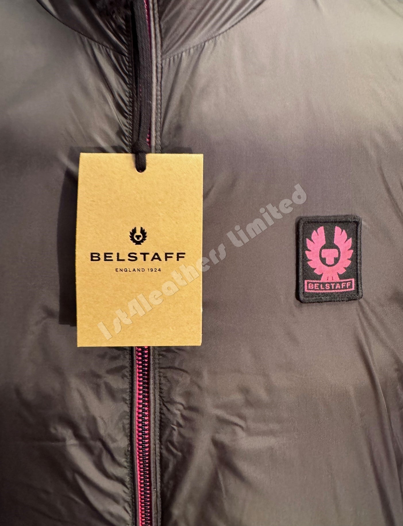 BELSTAFF FLASH CIRCUIT REVERSIBLE DOWN PUFFA GILET GREY/PINK 2XL RRP £350 BNWT