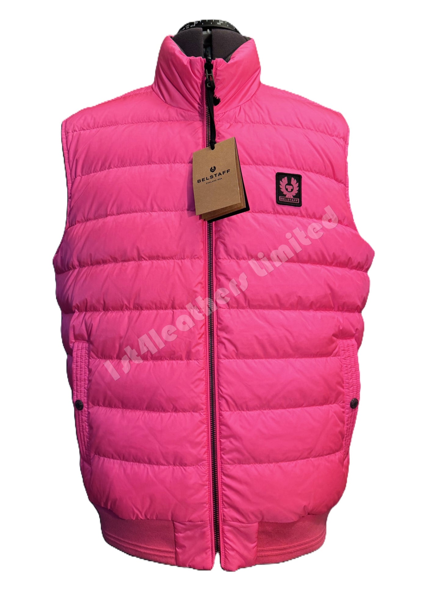 BELSTAFF FLASH CIRCUIT REVERSIBLE DOWN PUFFA GILET GREY/PINK 2XL RRP £350 BNWT